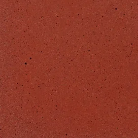 Échantillon Wasterial® - Brique : grain rouge terracotta, finement moucheté de noir.